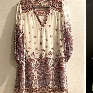 Joie Paisley print silk dress